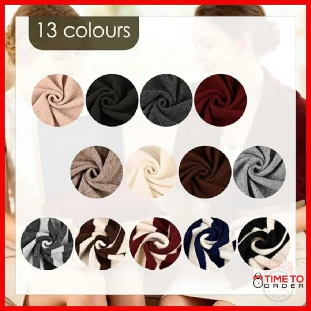 Large Knitted Triangle Shawl Scarf Pashmina Blend Winter Wrap Cape